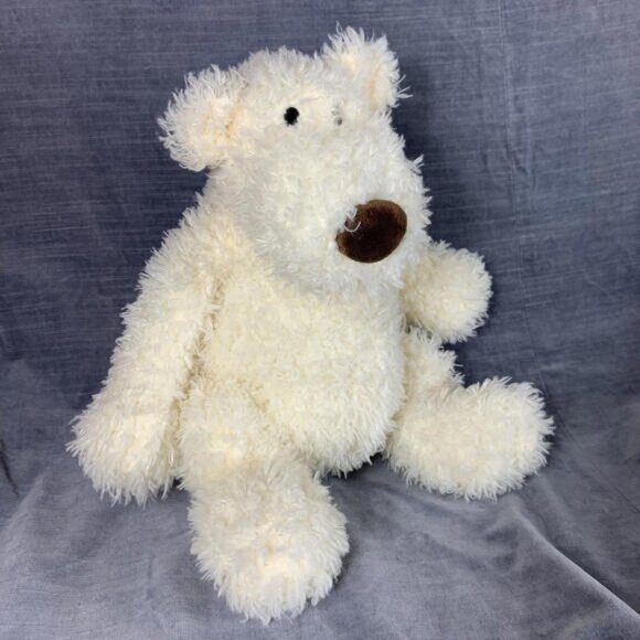 Gund Teddy Bear Cream Soft Fuzzy Spin Master 17 - Picture 1 of 9